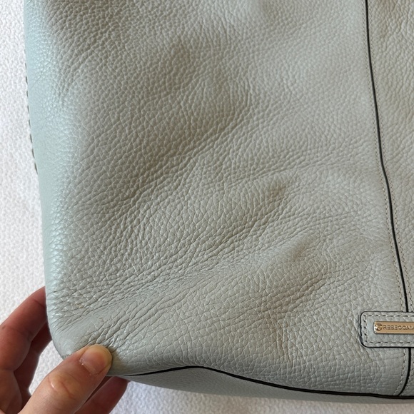 Rebecca Minkoff Panama Leather Tote Light Blue - Picture 8 of 15